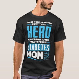 T1Dママ糖尿病型1型糖尿病認識度 Tシャツ
