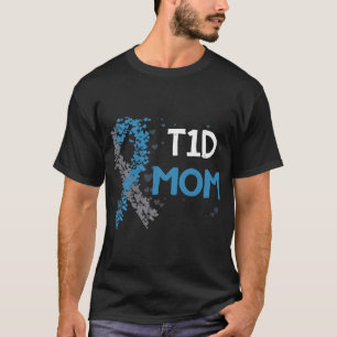 T1Dママ1型糖尿病認識度 おもしろい Tシャツ
