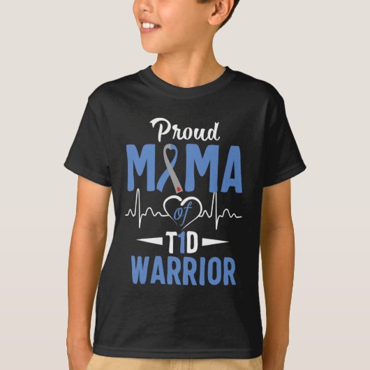 T1dマ誇りを持ったマ糖尿病認識度タイプ1インスリンP Tシャツ (正面)