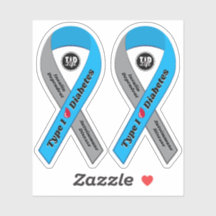 T1dリボンシール[3in x 3in]