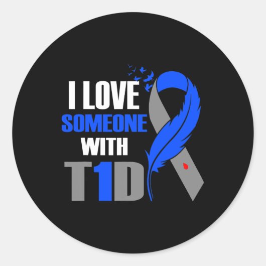 T1D型糖尿病の認識度 ラウンドシール (正面)