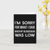 T1D型糖尿病糖尿病認識度Wごめんなさい カード (黄色い花)