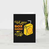 T1D型糖尿病認識度ギフトジュース救箱 カード (正面)