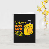 T1D型糖尿病認識度ギフトジュース救箱 カード (黄色い花)