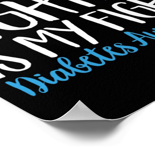 T1d戦士うちの息子たちの戦いは私の戦い糖尿病Awa ポスター (角)