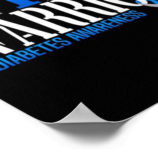 T1D戦士認識度タイプ1糖尿病戦争 ポスター (角)