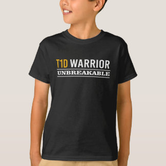 T1D戦士1型糖尿病糖尿病 Tシャツ