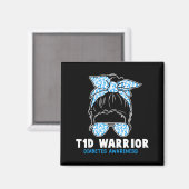 T1D戦士 1型糖尿病啓発 糖尿病ママ マグネット (正面/裏面)