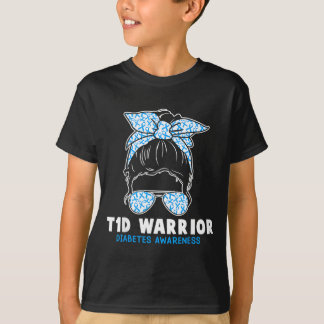 T1d戦士 1型糖尿病啓発 糖尿病ママ tシャツ