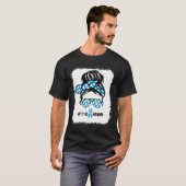 T1d母タイプ1糖尿病認識度月血糖 Tシャツ (正面フル)