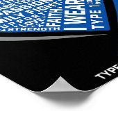 T1D男性女性青少年キッズ糖尿病性糖尿病1型糖尿病 ポスター (角)