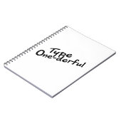 T1D糖尿病の贈答品 ノートブック (左側)