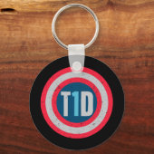 T1d糖尿病型1型糖尿病認識度男性女性K キーホルダー (正面)