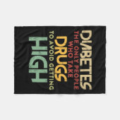 T1d糖尿病型1型糖尿病認識度男性女性K フリースブランケット (正面(横))