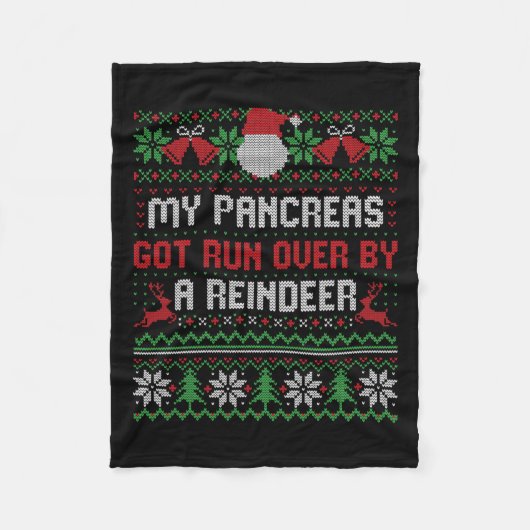 T1d糖尿病型1型糖尿病認識度男性女性K フリースブランケット (正面)