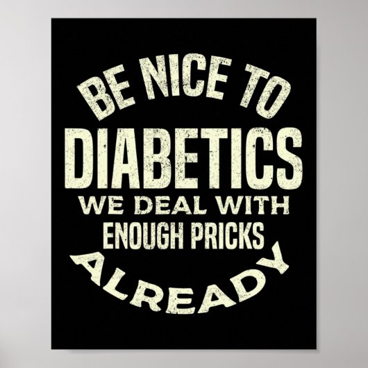 T1D糖尿病型1型糖尿病認識度男性女性K ポスター (正面)