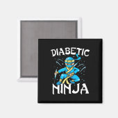 T1D糖尿病性糖尿病忍者1型糖尿病アワレンをサポート マグネット (正面/裏面)