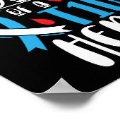 T1D誇りを持ったヒーロー型1型糖尿病パパパパ ポスター (角)