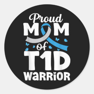 T1d誇りを持ったママ彼女の戦いは私の戦いタイプ1糖尿病 ラウンドシール