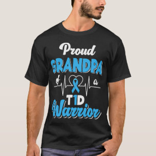 T1D誇りを持った戦士の糖尿病糖尿病Aのおじいちゃん Tシャツ