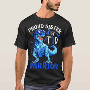 T1D誇りを持った戦士ディノの1型糖尿病姉妹 Tシャツ