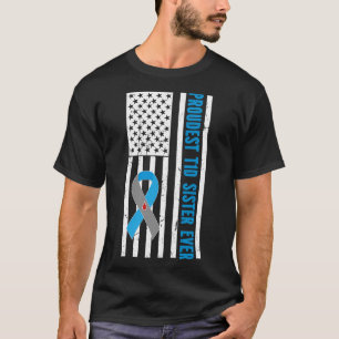 T1D誇りを持った糖尿病戦士シスター1型糖尿病 Tシャツ