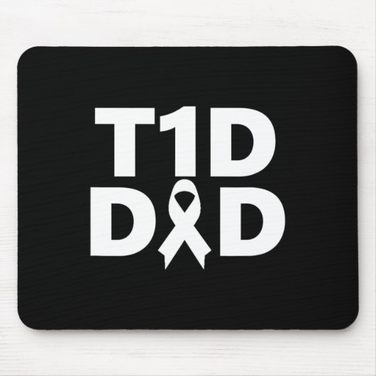 T1d パパ 糖尿病啓発 マウスパッド (正面)