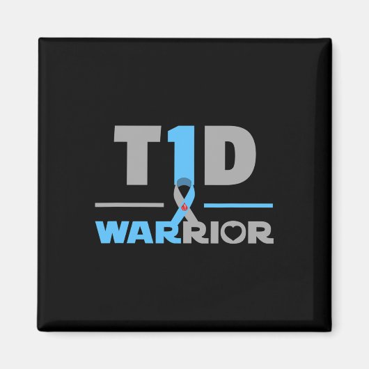 T1d 引用 楽しい 第1型糖尿病 マグネット (正面)