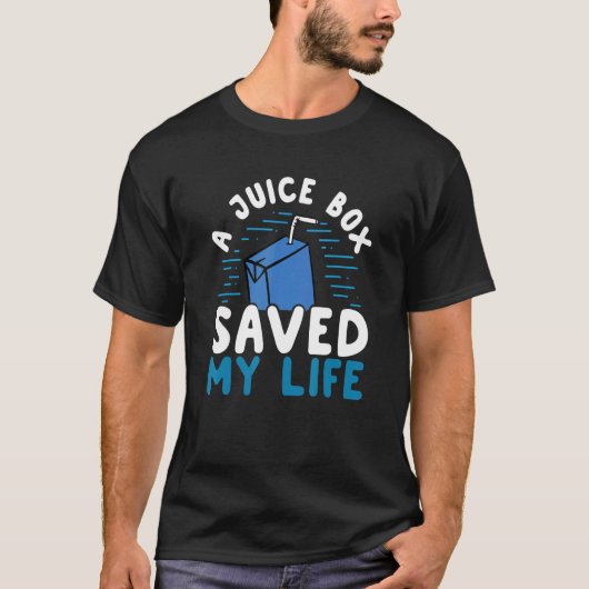 T1D 1型糖尿病啓発ジュースボックスに救われたL Tシャツ (正面)