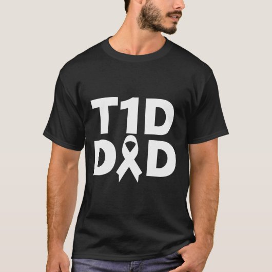 T1d Dad Diabetes Awareness Tシャツ (正面)