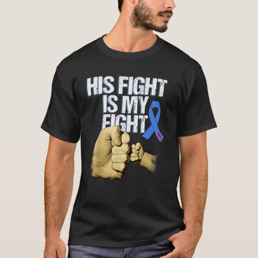 T1d Her Fight Is My Fight Diabetes Awareness Blue  Tシャツ (正面)