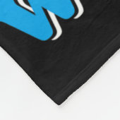 T1d Proud Brother Diabetes Awareness Blue Ribbon  フリースブランケット (角)