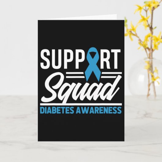 T1d T2d Warrior Support Squad Diabetes Awareness  カード (黄色い花)