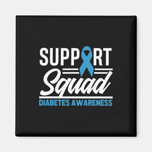 T1d T2d Warrior Support Squad Diabetes Awareness  マグネット (正面)