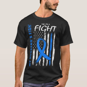 T2夫2型糖尿病認識度米国国旗 Tシャツ