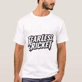 T20クリケットグラフィックTシャツ 恐れ知らず Tシャツ (正面)