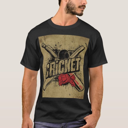 T20クリケット オーバー戦闘Tシャツ Tシャツ (正面)