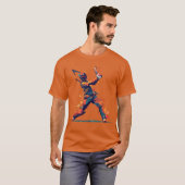 T20モダン・クリケット幾何学Tシャツ Tシャツ (正面フル)
