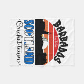 T20 Cricket Rdos Host To The Scotland Cricket Team フリースブランケット (正面(横))