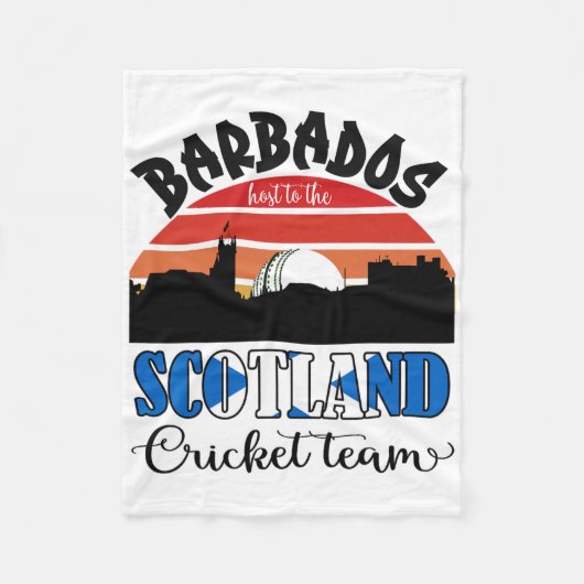 T20 Cricket Rdos Host To The Scotland Cricket Team フリースブランケット (正面)