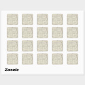 T20S R29E Tulare Countyセクションマップ スクエアシール (シート)