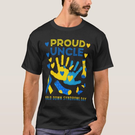T21世誇りを持った界ダウン症候群認識度日 Tシャツ (正面)
