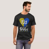 T21 Tribe 21 World Down Syndrome Awareness Day Hea Tシャツ (正面フル)