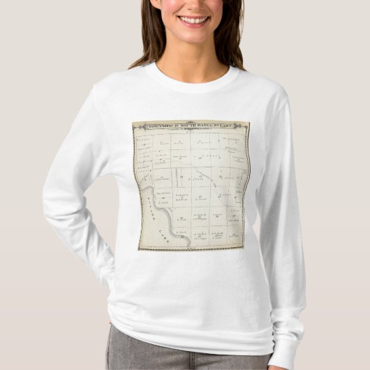 T21S R22E Tulare郡セクション地図 Tシャツ (正面)