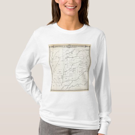 T21S R23E Tulare郡セクション地図 Tシャツ (正面)