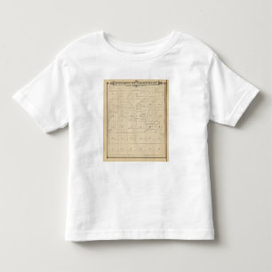 T24S R22E Tulare郡セクション地図 トドラーTシャツ