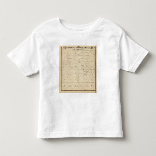 T24S R22E Tulare郡セクション地図 トドラーTシャツ (正面)