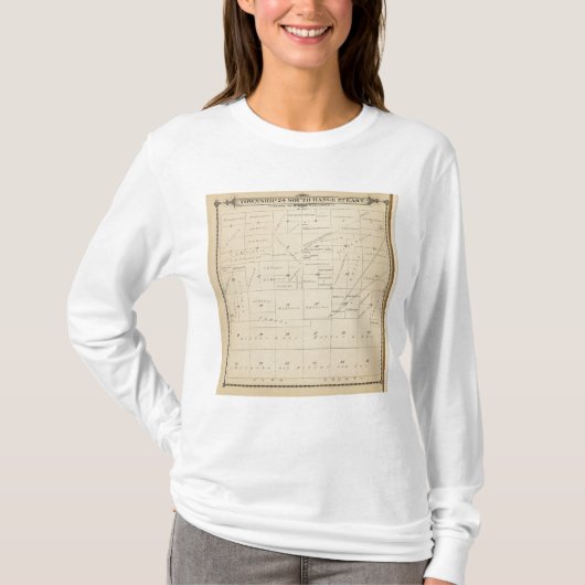 T24S R22E Tulare郡セクション地図 Tシャツ (正面)