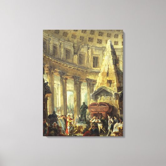 T28516 Alexanderアカ素晴らしの墓を訪問 キャンバスプリント (正面)