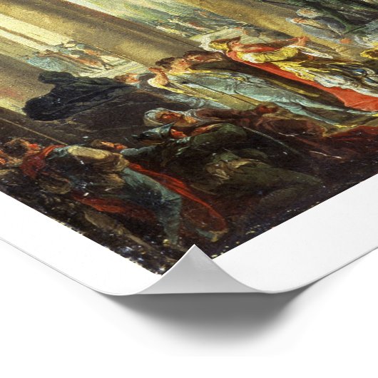 T28516 Alexanderアカ素晴らしの墓を訪問 ポスター (角)